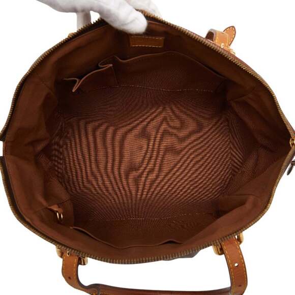 LOUIS VUITTON Authentic Brown Monogram Leather Bag - Picture 11 of 13